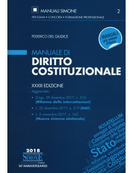 Manuale diritto costituzionale 2018