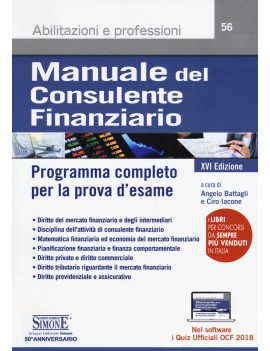 MANUALE DEL CONSULENTE FINANZIARIO