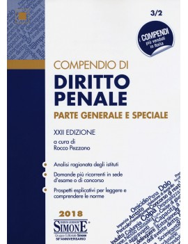 COMPENDIO DI DIRITTO PENALE 2018