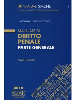 MANUALE DI DIRITTO PENALE PARTE 2018