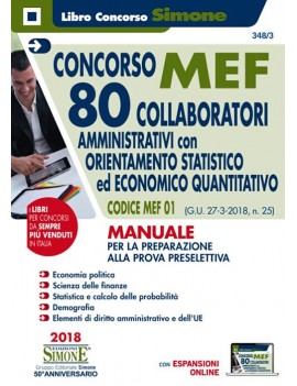 MEF 60 COLLABORATORI AMMINISTRATIVI