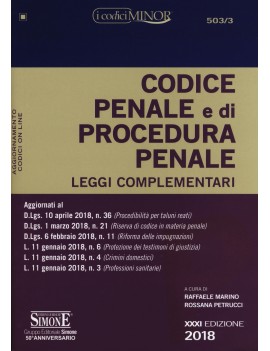 CODICE PENALE e PROCEDURA PENALE 2018 ES