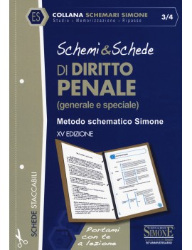 SCHEMI & SCHEDE DI DIRITTO PENALE 3/4