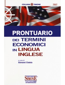 PRONTUARIO DEI TERMINI ECONOMICI IN LING