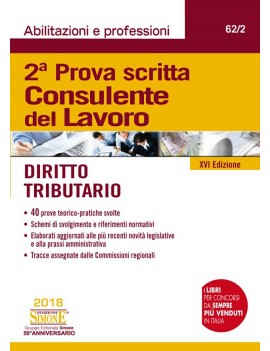 CONSULENTE DEL LAVORO 2 PROVA SCRITTA