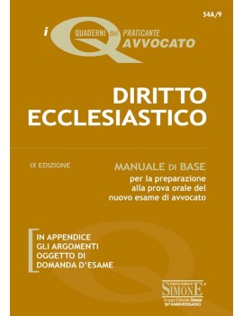 DIRITTO ECCLESIASTICO. MANUALE DI BAS