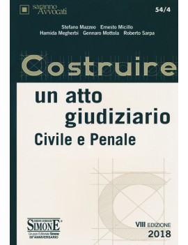 COSTRUIRE ATTO GIUDIZIARIO CIVILE-PENALE