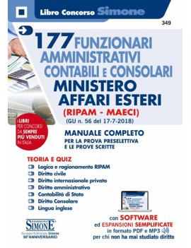 177 FUNZIONARI AMMINISTRATIVI consolari