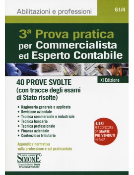 terza PROVA PRATICA COMMERCIALISTA e ESP