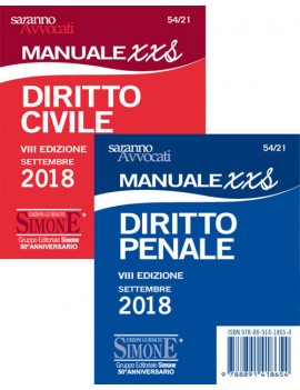 PACK MANUALE CIVILE - PENALE 2018