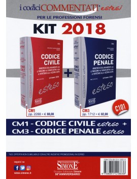 CODICE PENALE + CIVILE ESTESO 2018