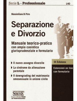 SEPARAZIONE E DIVORZIO manuale teorico p