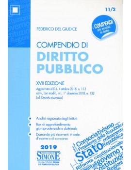 COMPENDIO DI DIRITTO PUBBLICO 2019