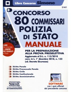 80 commissiari polizia di stato