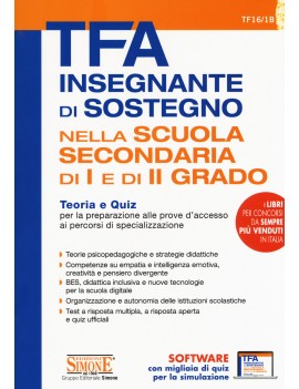 TFA INSEGNANTE SOSTEGNO SECONDARIA