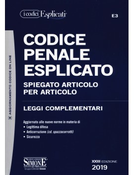 VE CODICE PENALE ESPLICATO 2019