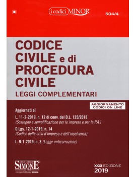 CODICE CIVILE E DI PROCEDURA CIVILE