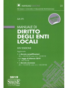 MANUALE DI DIRITTO DEGLI ENTI LOCALI