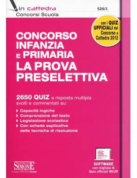 CONCORSO SCUOLA INFANZIA E PRIMARIA