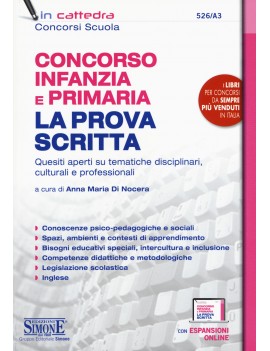 CONCORSO INFANZIA E PRIMARIA prova scrit