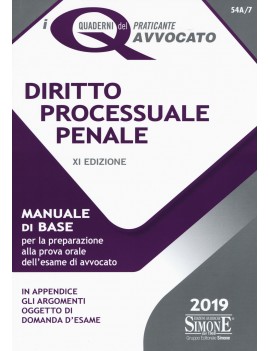 DIRITTO PROCESSUALE PENALE