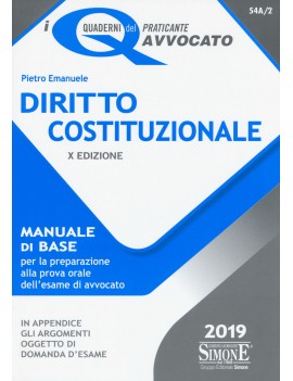 DIRITTO COSTITUZIONALE manu