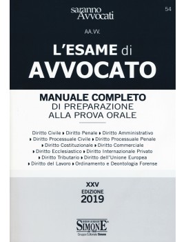 ESAME DA AVVOCATO prova orale 54 2019