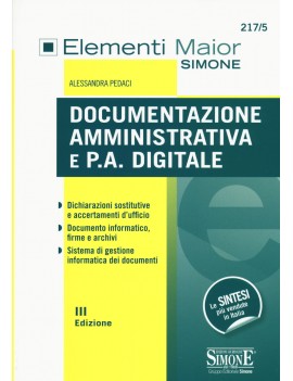 DOCUMENTAZIONE AMMINISTRATIVA E PA DIGIT