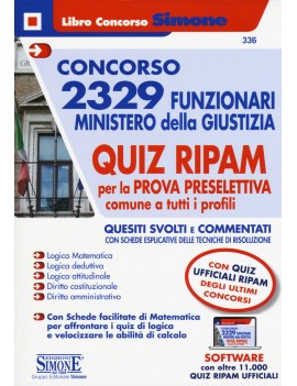 2329 funzionari MINISTRO GIUSTIZIA manua