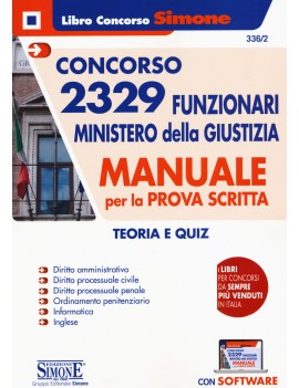 CONCORSO 2329 FUNZIONARI MINISTERO