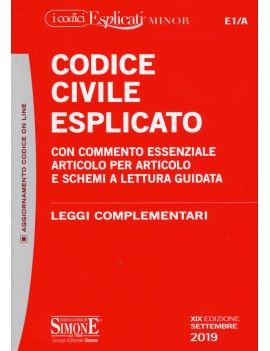 CODICE CIVILE ESPLICATO minor 2019 E1/A