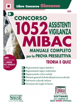 Concorso 1052 Assistenti Vigilanza MIBAC