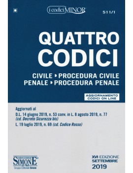 QUATTRO CODICI 2019