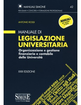 MANUALE DI LEGISLAZIONE UNIVERTSITARIA