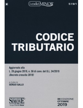 CODICE TRIBUTARIO MINOR 2019