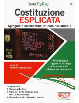 COSTITUZIONE ESPLICATA 2019