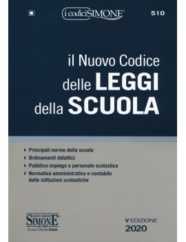 NUOVO CODICE DELLE LEGGI  SCUOLA  510