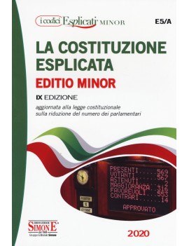 COSTITUZIONE ESPLICATA  MINOR 2020