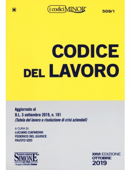 CODICE DEL LAVORO 2019