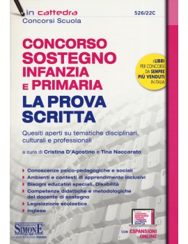 CONCORSO SOSTEGNO INFANZIA PRIMARIA