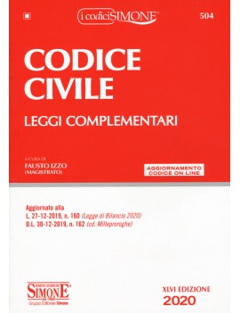 CODICE CIVILE  e leggi complementari