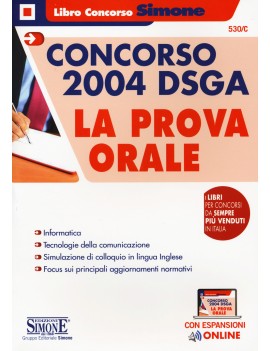 CONCORSO 2004 DSGA prova ORALE