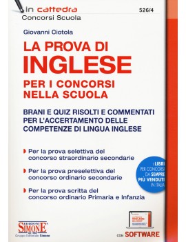 PROVA DI INGLESE concorsi nella scuola