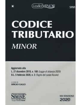 CODICE TRIBUTARIO MINOR 2020