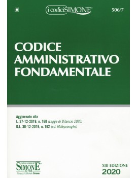 CODICE AMMINISTRATIVO FONDAMENTALE 20