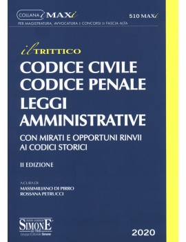 TRITTICO CODICE civile penale leggi ammi