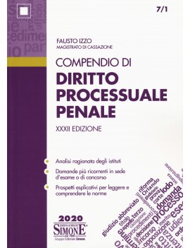 COMPENDIO DI DIRITTO PROCESSUALE PENALE