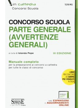 AVVERTENZE GENERALI PER  concorso 2020