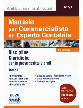 MANUALE per  COMMERCIALISTA  vol 1