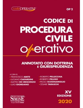 CODICE DI PROCEDURA CIVILE OPERATIVO